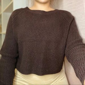 Cropped Knit Sweater